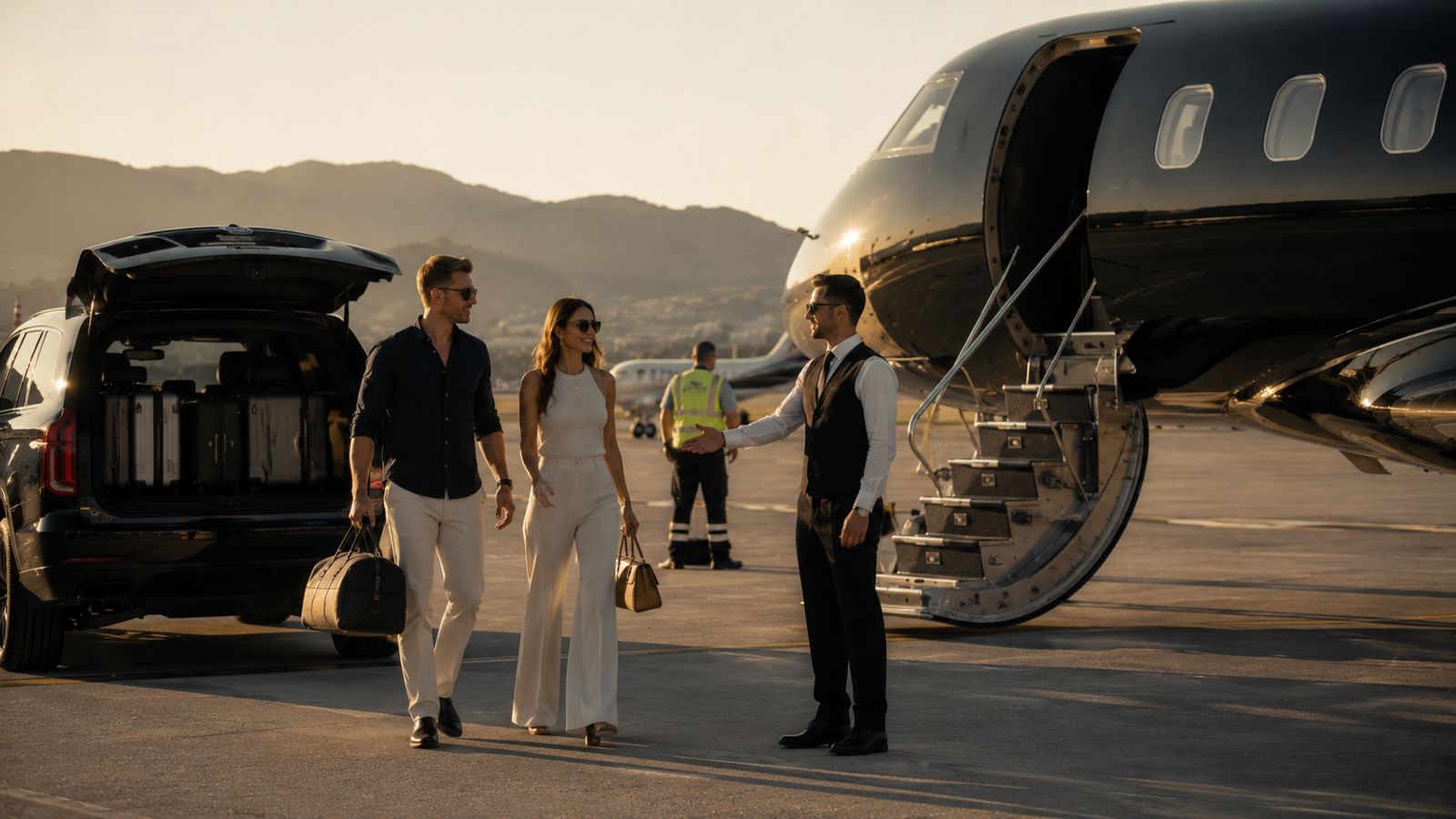 Ibiza private jet pickup